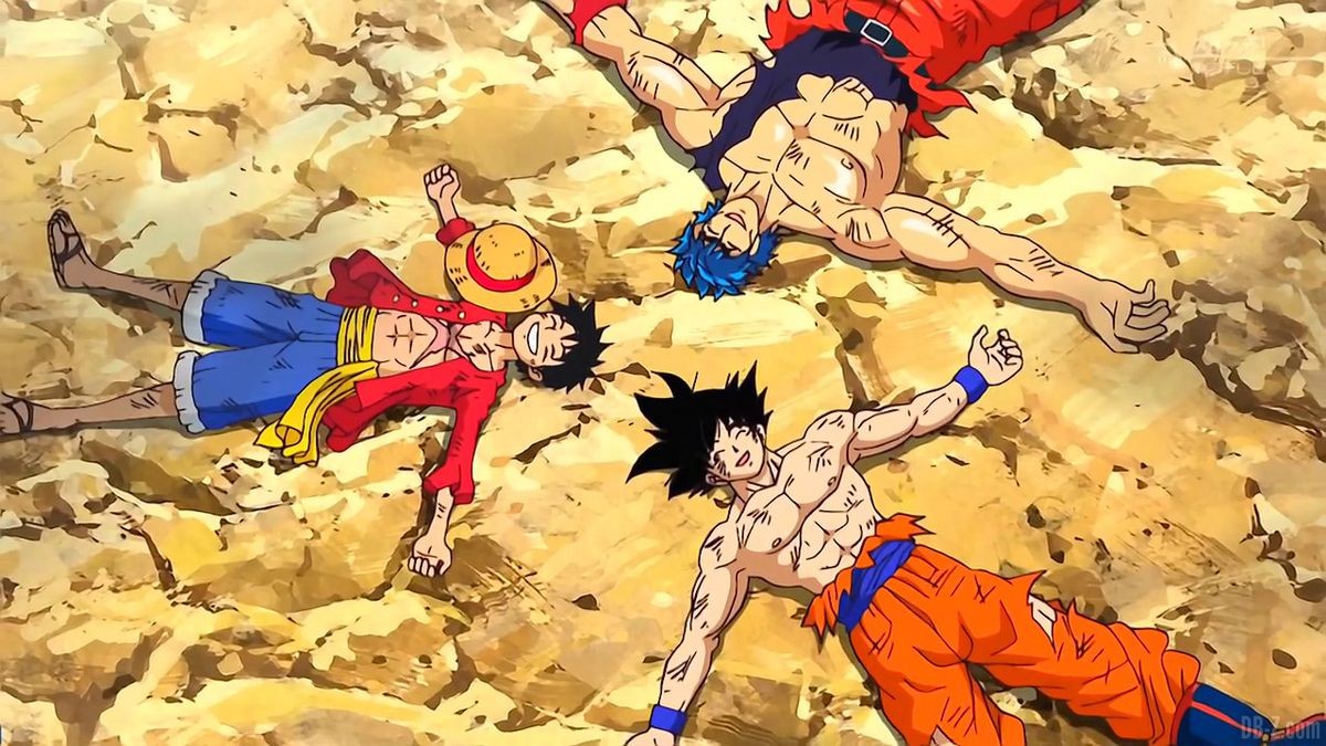 Un Anime Toriko X One Piece X Dragon Ball Z