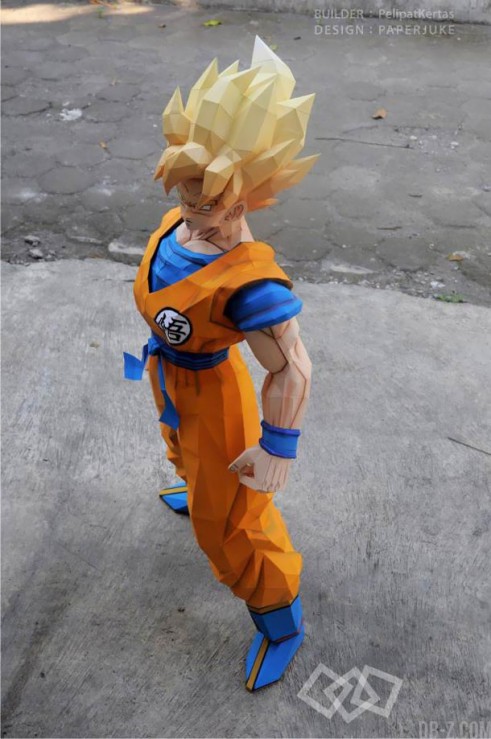 Dragon Ball Papercraft : Goku Super Saiyan