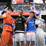 Goku et Freezer avecla team Yokohama F Marinos