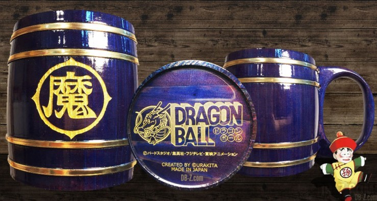 Mug Dragon Ball en bois (tonneau)