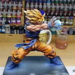 Peinture Figurine Goku Kamehameha