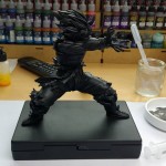 Peinture Figurine Goku Kamehameha