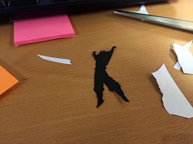 Mon sticker Goku Genkidama découpé !