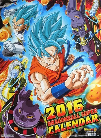 Calendrier Dragon Ball Super 2016