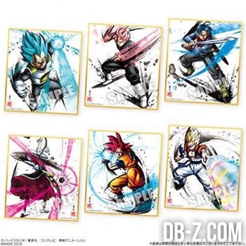 Shikishi Art 2 - Vegeta SSGSS, Goku Black Super Saiyan, Trunks, Whis, Goku SSG, Gogeta