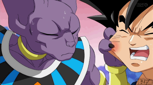 Goku frappe Beerus