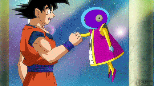 Goku et le Roi Supreme (Zeno)