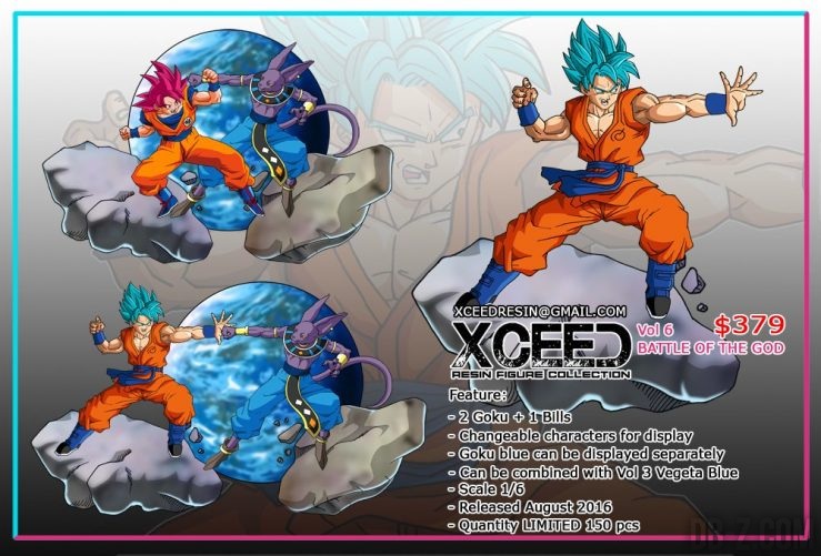 XCEED Super Saiyan God Goku vs Beerus