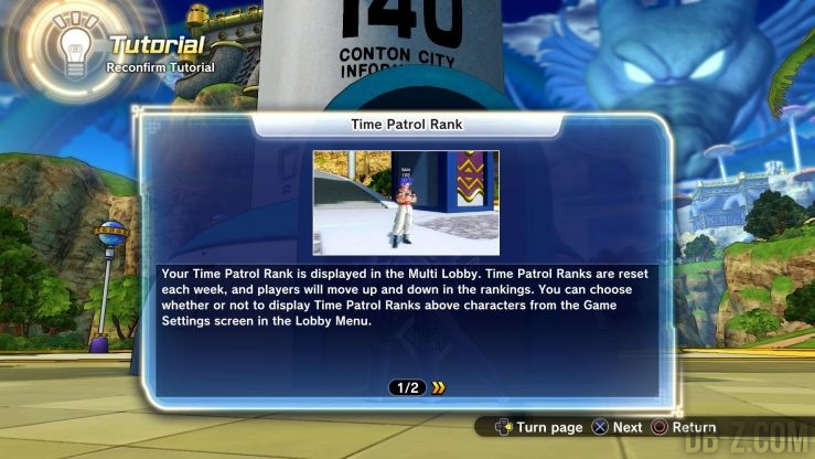 Dragon Ball Xenoverse 2 : Time Patrol Rank