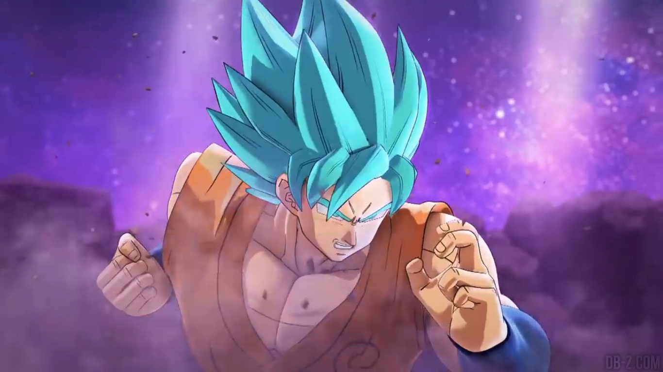 Goku's Blue Hair Transformation in Dragon Ball Xenoverse - wide 3