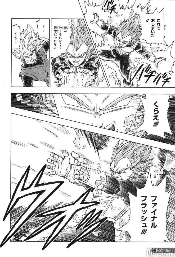 Dragon Ball Super chapitre 19 Vegeta Final Flash