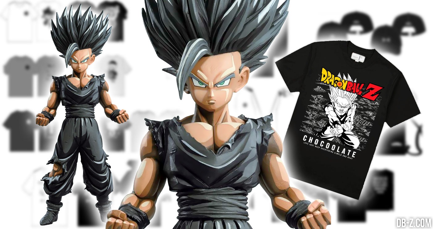 Action Figure Dragon Ball Gohan Super Saiyan Chocolate 24cm DA COLLEZIONE Anime
