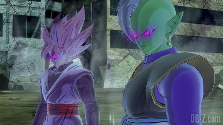 Dragon Ball Xenoverse 2 - Zamasu et Goku Black Rosé envoutés