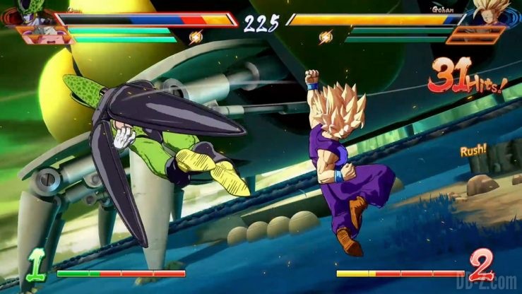 Dragon Ball FighterZ Cell vs Gohan