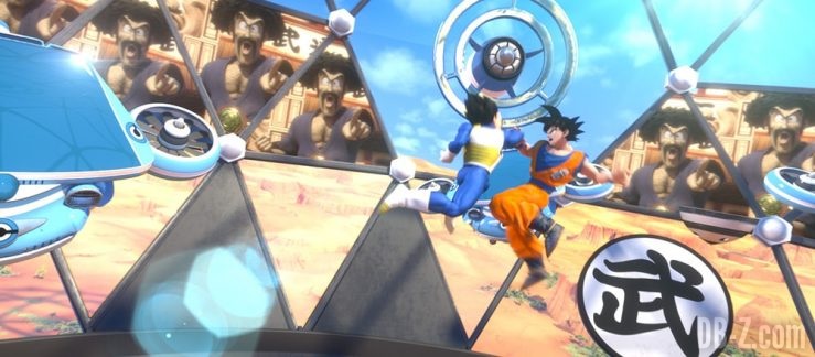 Goku vs Vegeta (Dragon Ball The Real 4-D at Tenkaichi Budokai)