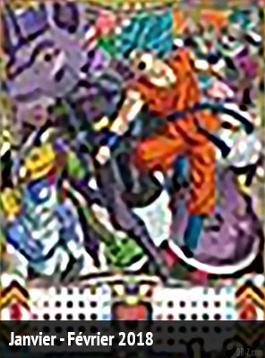 Calendrier Dragon Ball 2018 Janvier Fevrier