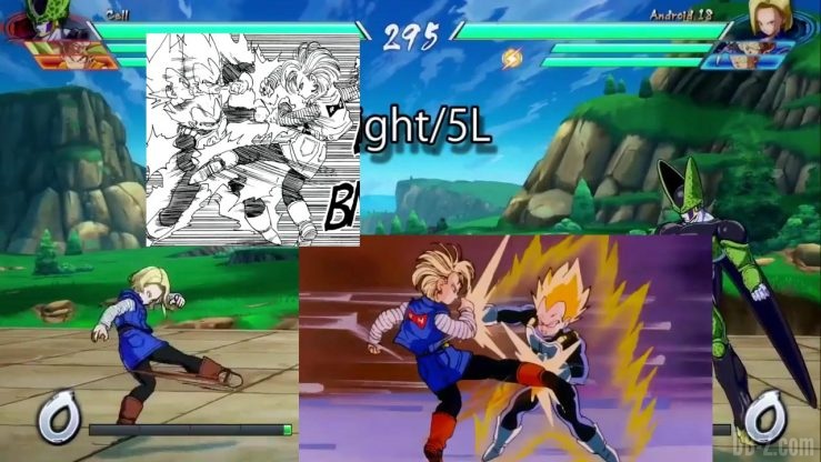 DBFighterZ Android 17 18 comparaison manga anime 3