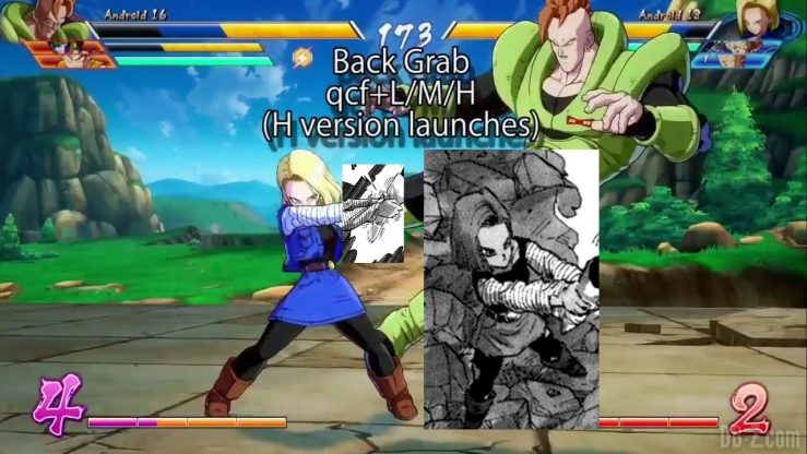 DBFighterZ Android 17 18 comparaison manga anime 35