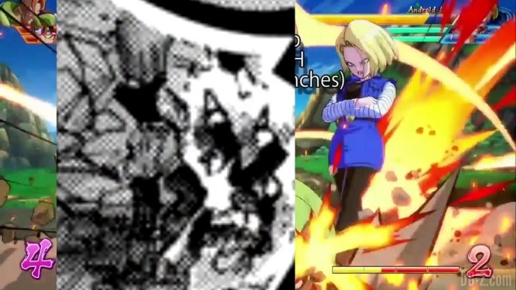 DBFighterZ Android 17 18 comparaison manga anime 38