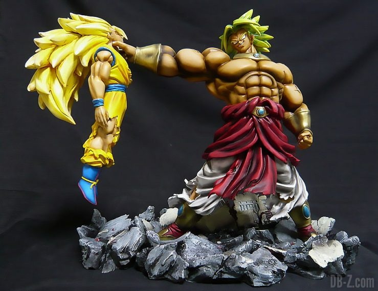 Résine Broly vs Goku Super Saiyan 3 (Fan-art)