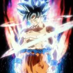 Transformation Goku god yeux argent