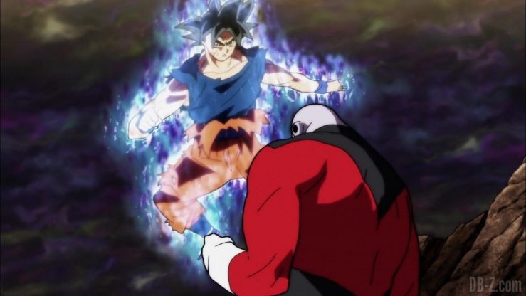 Dragon Ball Super Episode 109 110 284 Goku Ultra Instinct Yeux Argentes Jiren