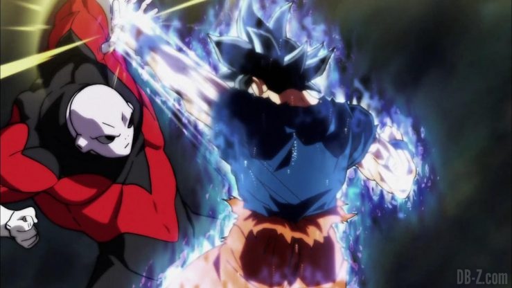 Dragon Ball Super Episode 109 110 301 Goku Ultra Instinct Yeux Argentes Jiren