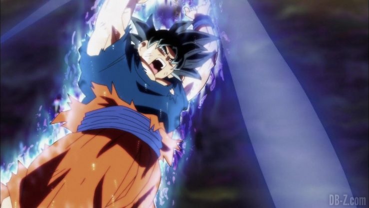 Dragon Ball Super Episode 109 110 343 Goku Ultra Instinct Yeux Argentes