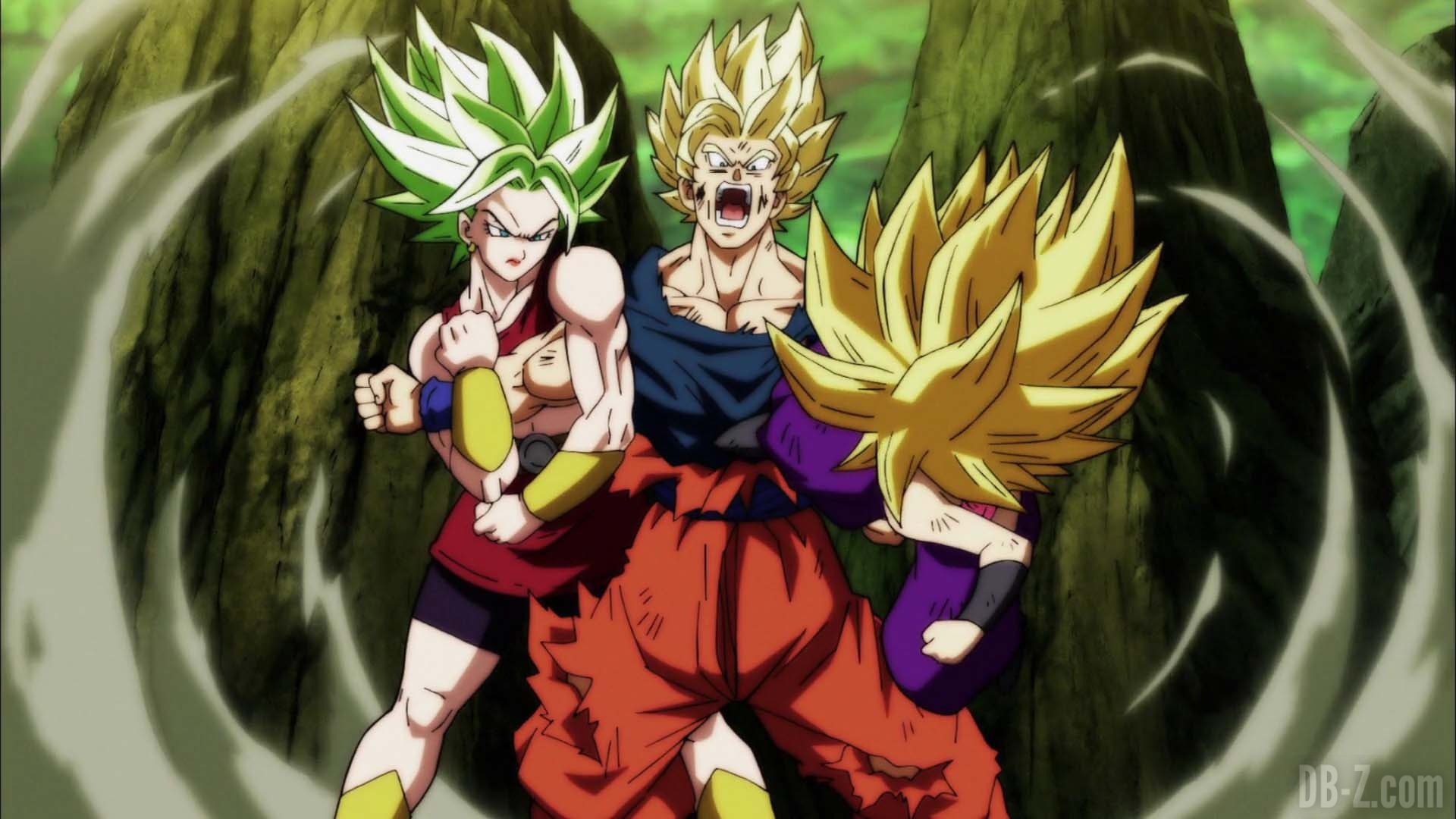 Dragon Ball Super Episode 114 0092 Goku Super Saiyan Kale Caulifla