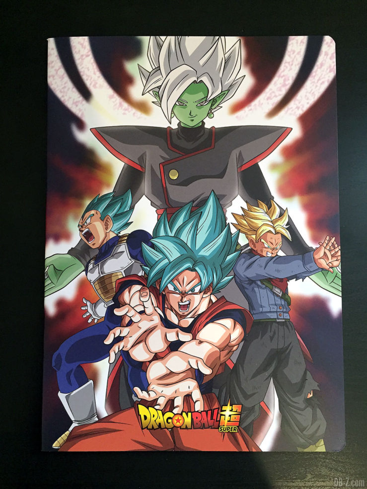 Cahier piqué A4 96 pages - 4 visuels assortis - Dragon Ball Super