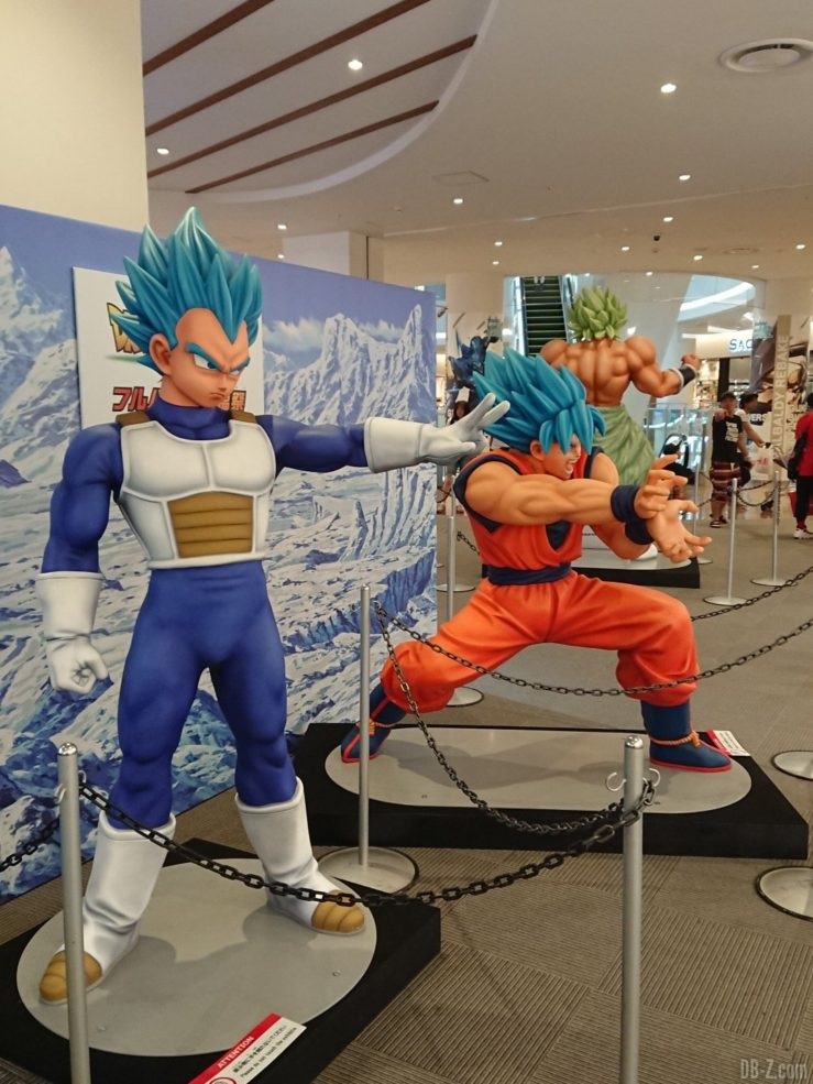 Statues Goku, Vegeta, Broly