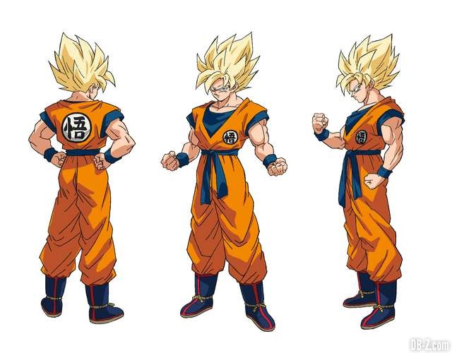 Charadesign de Son Goku Super Saiyan (Naohiro Shintani)