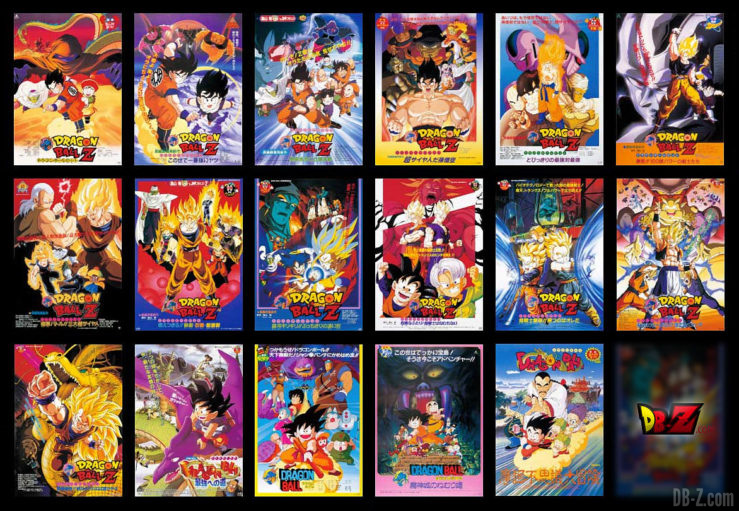 Tous les films Dragon Ball Z des années 80-90