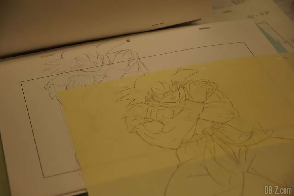 Croquis de Goku pour le film Dragon Ball Super Broly