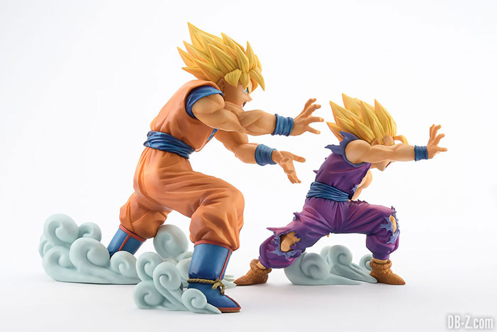 Figurine Dragon Ball 'VS Existence' Goku & Gohan Kamehameha (côté)