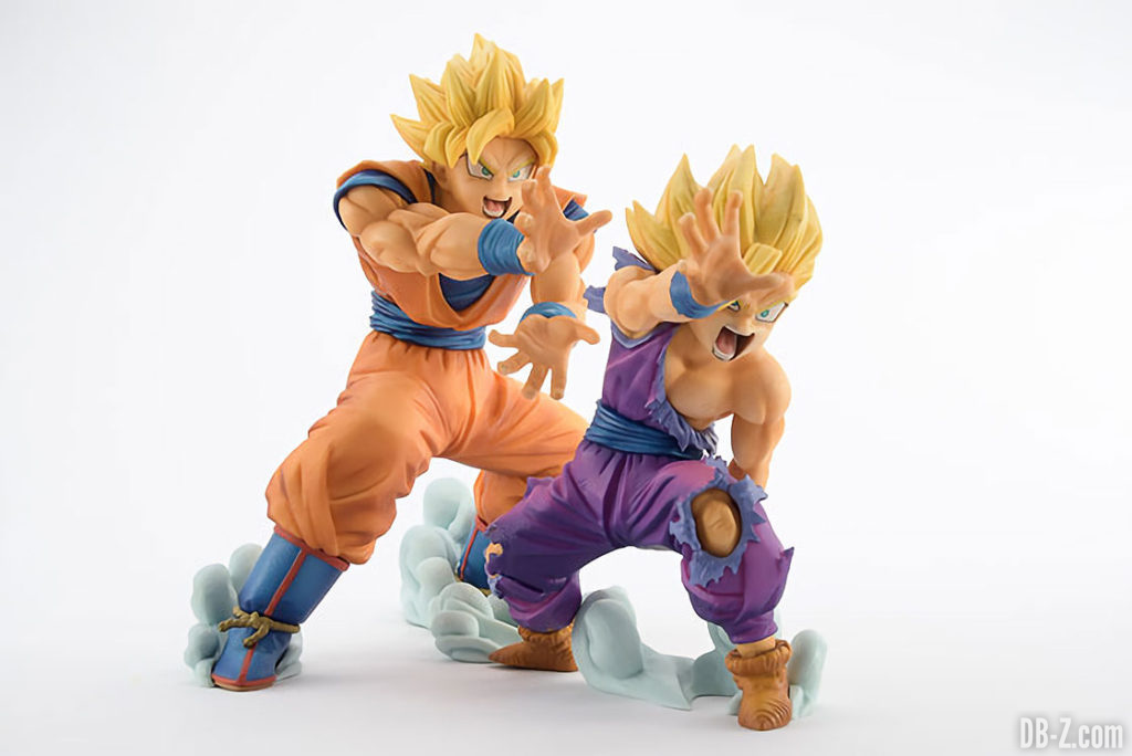 Figurine Dragon Ball 'VS Existence' Goku & Gohan Kamehameha (profil)