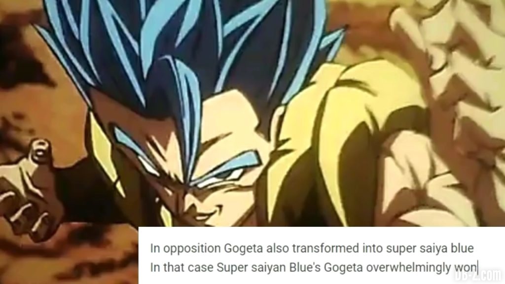 Gogeta Super Saiyan Blue vs Broly