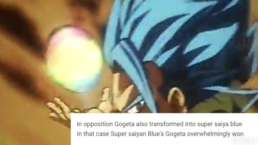 Gogeta Super Saiyan Blue vs Broly