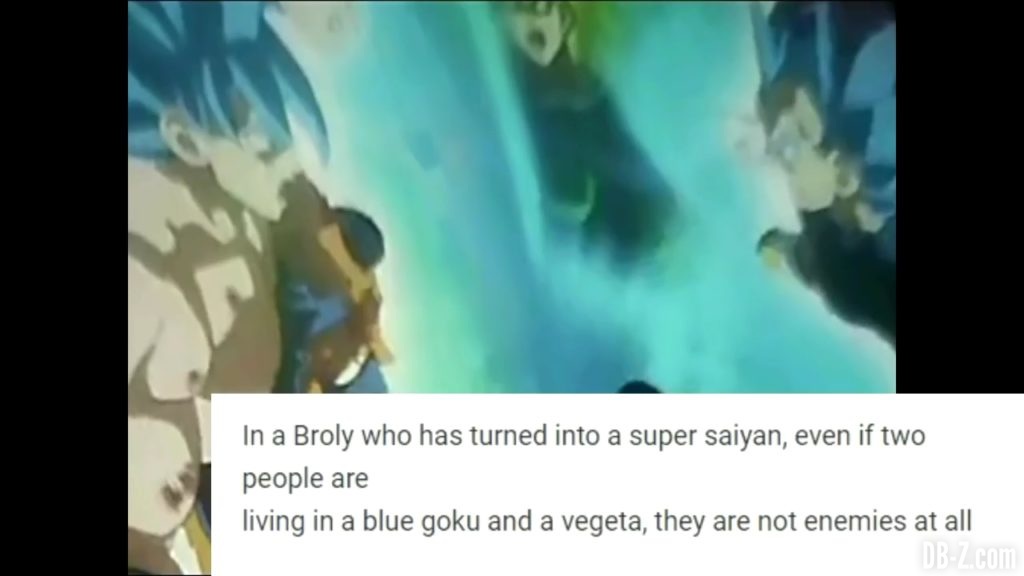 Goku et Vegeta Super Saiyan Blue vs Broly