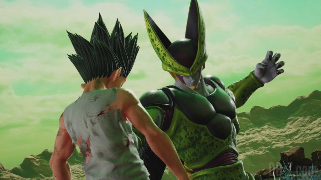 Perfect Cell explose Gon (Jump Force)