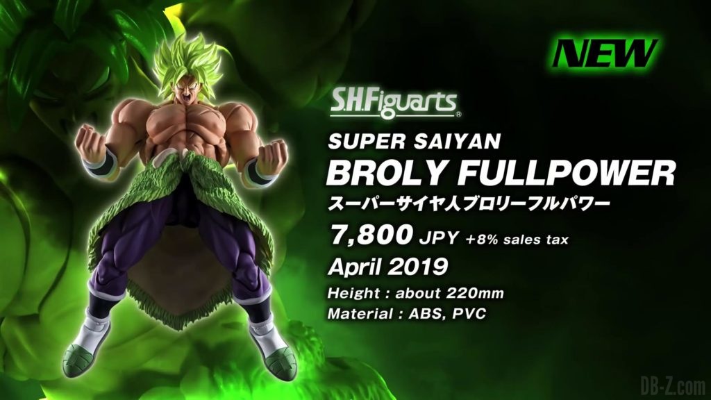 SHFiguarts Broly Fullpower du Film Dragon Ball Super