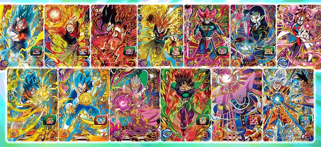 12 Cartes du classeur SDBH du Film DBS Broly