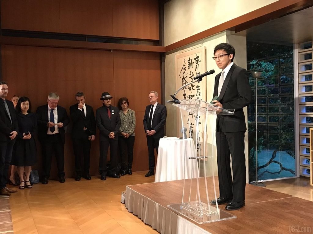 Akio Iyoku Akira Toriyama Chevalier de l’Ordre des Arts et des Lettres par le Ministère de la Culture