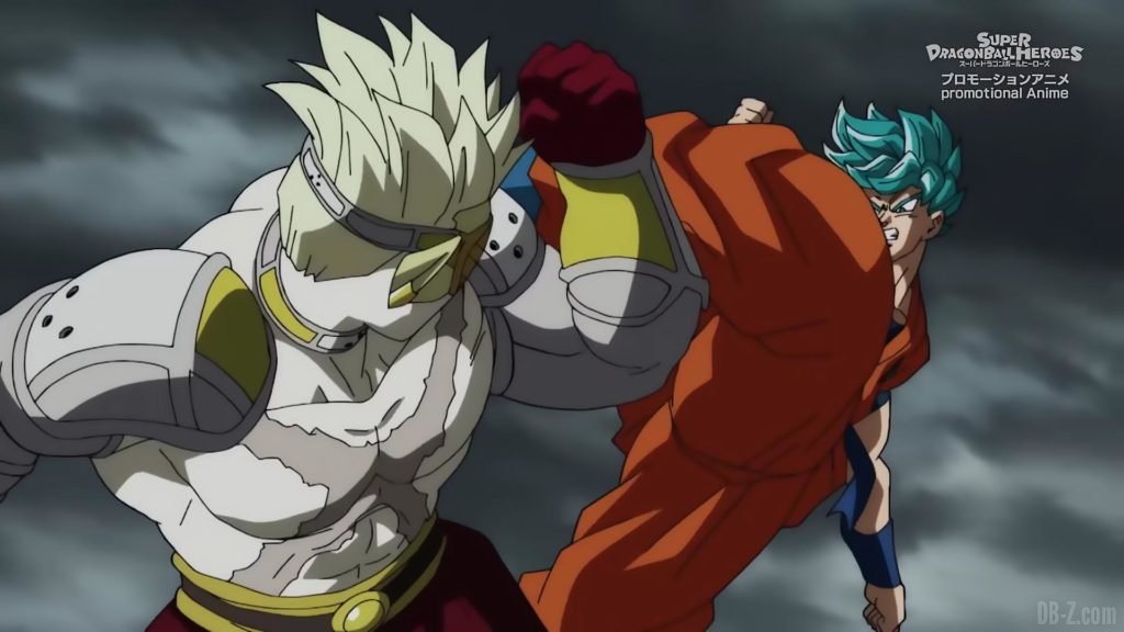 Super Dragon Ball Heroes Episode 13 010 Hearts Goku SSGSS Super Saiyan Blue