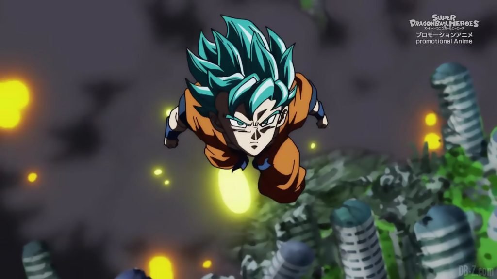 Super Dragon Ball Heroes Episode 13 012 Goku SSGSS Super Saiyan Blue