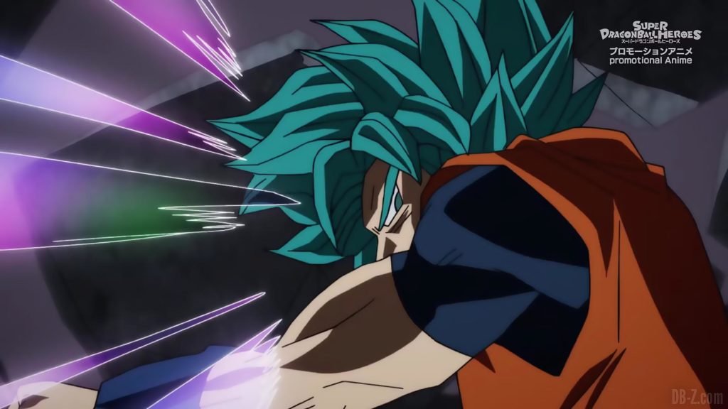 Super Dragon Ball Heroes Episode 13 015 Goku SSGSS Super Saiyan Blue