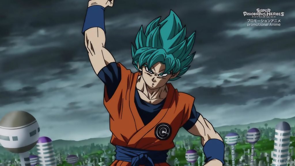 Super Dragon Ball Heroes Episode 13 016 Goku SSGSS Super Saiyan Blue