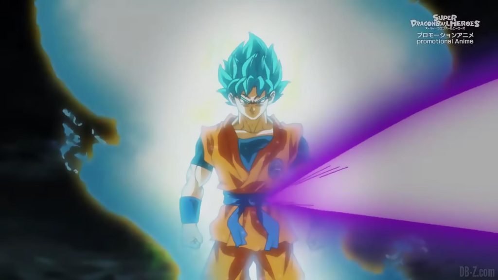 Super Dragon Ball Heroes Episode 13 020 Goku SSGSS Super Saiyan Blue