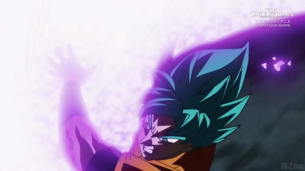 Super Dragon Ball Heroes Episode 13 021 Goku SSGSS Super Saiyan Blue