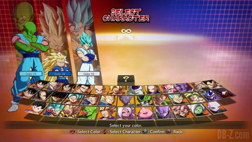 Dragon Ball FighterZ Ete Summer Personnages Vignette Couleur 27